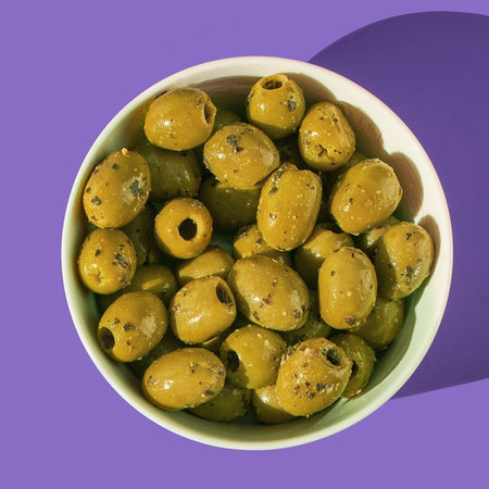 Garlic Basil Olives